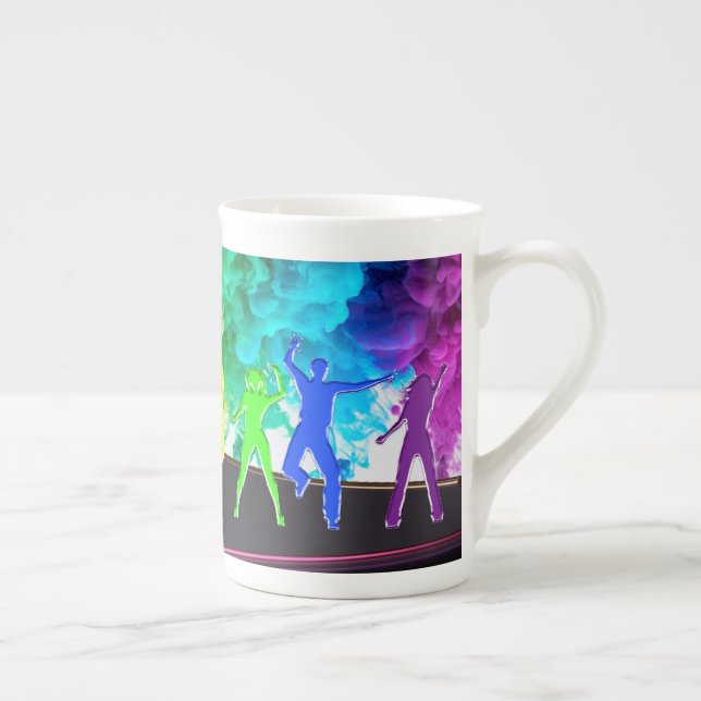 Caneca De Porcelana SlipperyJoe's Dancing Pride Shadows gay presentes  (Direita)