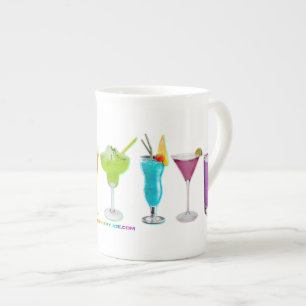 Caneca De Porcelana SlipperyJoe's saúda coquetéis alcoólicos LGBTQIA g