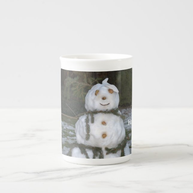 Caneca De Porcelana Snownan Vestiu Osso China Mug (Frente)