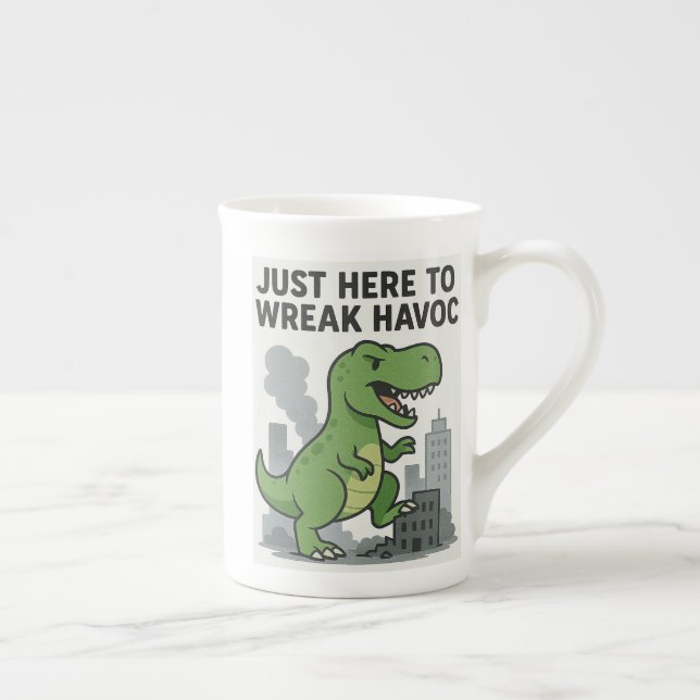 Caneca De Porcelana Só Aqui Para Quebrar O Havoc (Direita)