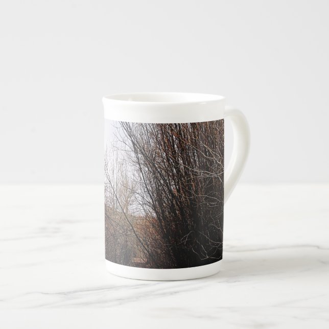 Caneca De Porcelana Sobrecarga de Bannack de Queda (Frente Esquerda)