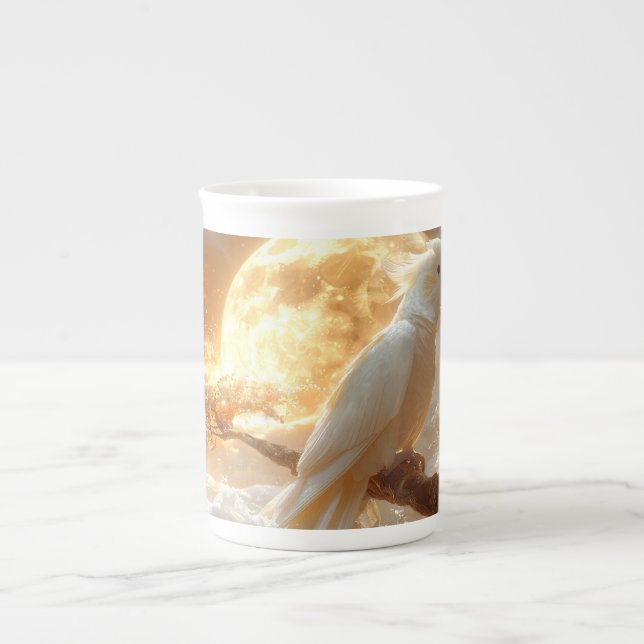 Caneca De Porcelana Sonho Fantasia de Cockatoo (Frente)