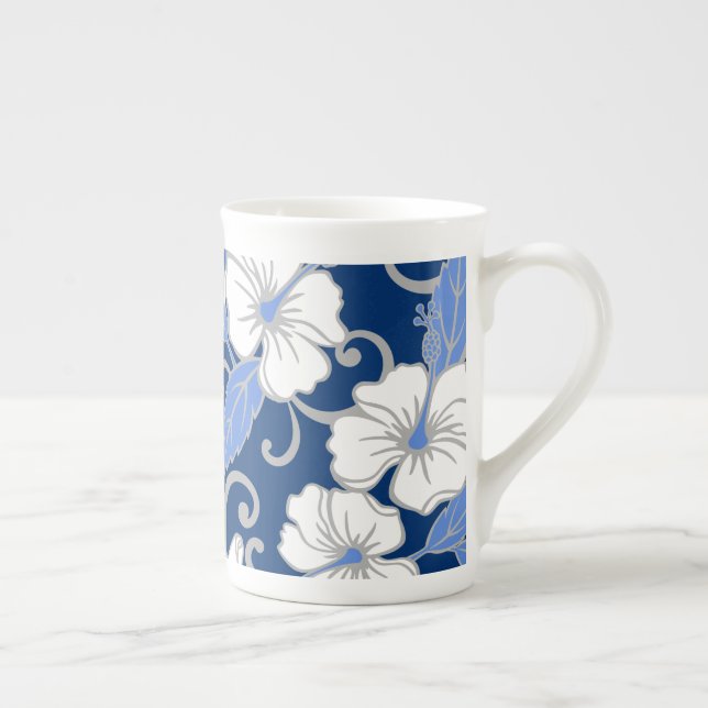 CANECA DE PORCELANA SONHO POLINÉSIO (AZUL) (Direita)