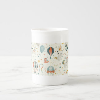 Caneca De Porcelana Sonhos de Circo de Unicórnio Whimsical