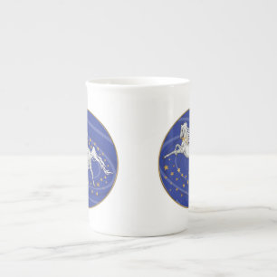 Caneca De Porcelana Starry Mare Bone China Mug