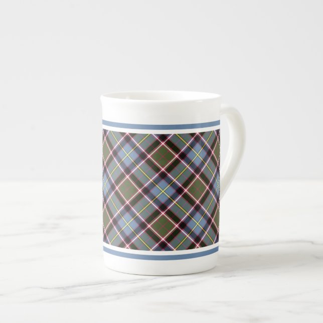 Caneca De Porcelana Stirling Scotland District Tartan (Frente Esquerda)