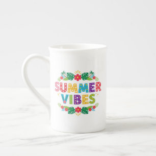Caneca De Porcelana Summer Vibes Floral Design- 54504 Hoodie