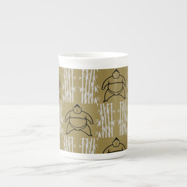Caneca De Porcelana Sumo Wrestler (Frente)