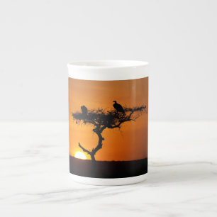 Caneca De Porcelana Sunrise no Masai Mara, Quênia