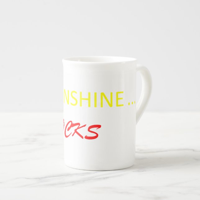 Caneca De Porcelana Sunshine Rocks Coffee Mug (Frente Esquerda)