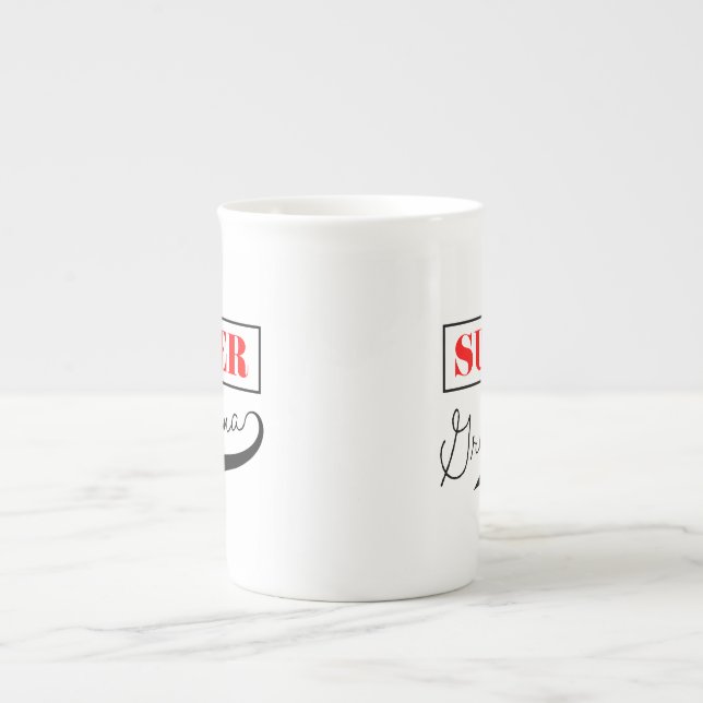 Caneca De Porcelana Super vovó (Frente)