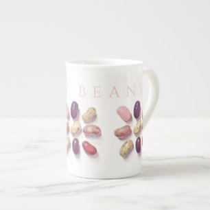 Caneca De Porcelana TAC TICO TOE JELLY BEANS Bone China Mug + Texto