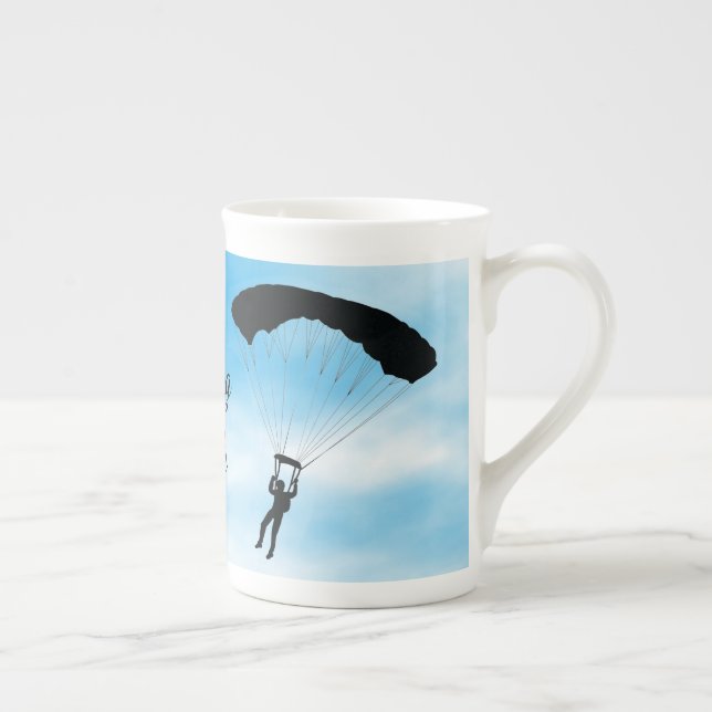 Caneca De Porcelana Taça de Design para Paraquedistas de Skydiving (Direita)