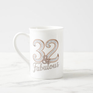 Caneca De Porcelana Taça de Mug Especiais - 32 e fabulosa
