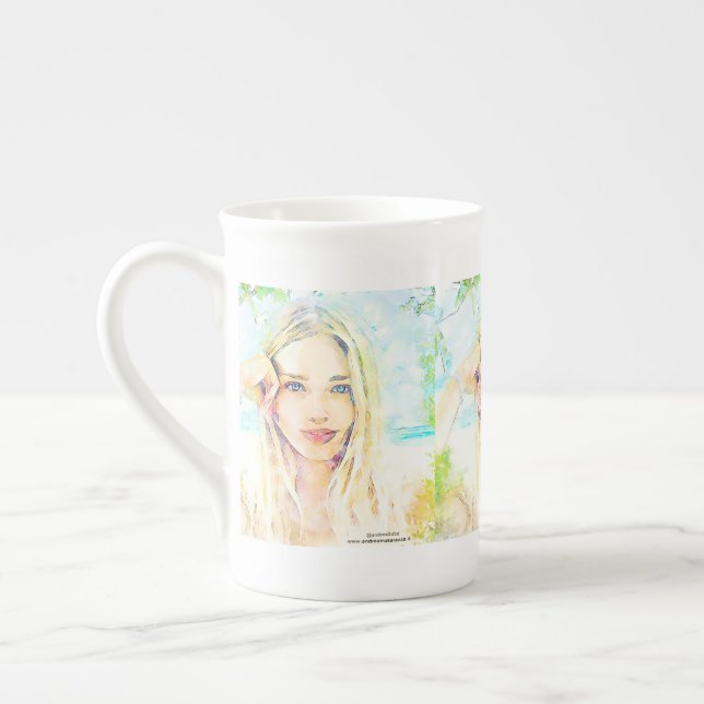 Caneca De Porcelana Tamara (Esquerda)