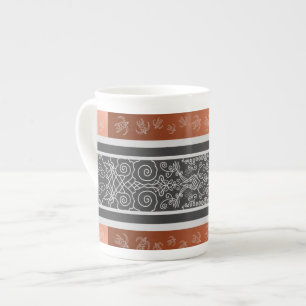 Caneca De Porcelana Tatuagem de Viking