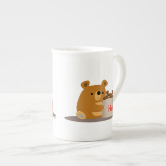 Caneca De Porcelana Tchau Querida! Ursos de Cartoon Bonitos Ossos da C