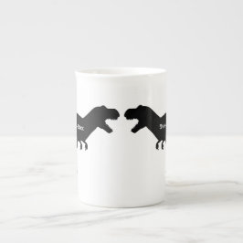 Caneca De Porcelana Tea-Rex