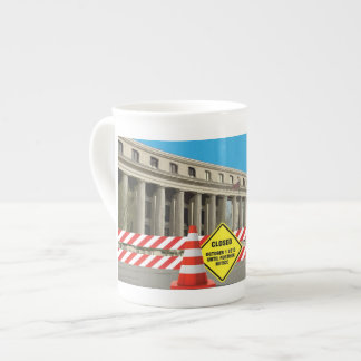 Caneca De Porcelana Teacup de Shudown do governo!