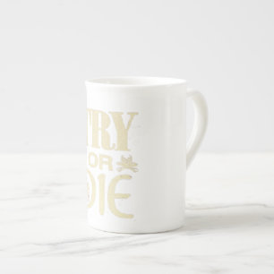 Caneca De Porcelana Tente ou Morra Estética de Streetwear Motivacional