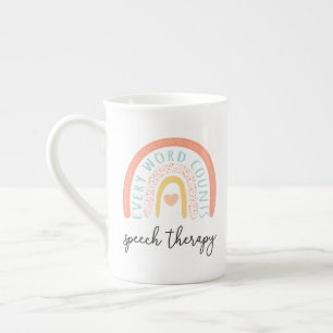 Caneca De Porcelana Terapia da Fala II - Cada Palavra Conta