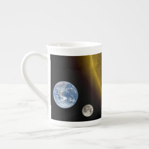 Caneca De Porcelana Terra e Sol