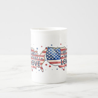 Caneca De Porcelana terra que ama