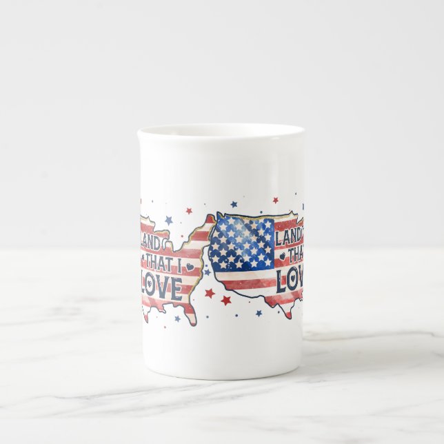 Caneca De Porcelana terra que ama (Frente)