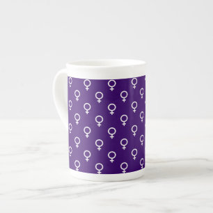 Caneca De Porcelana Teste padrão da mulher