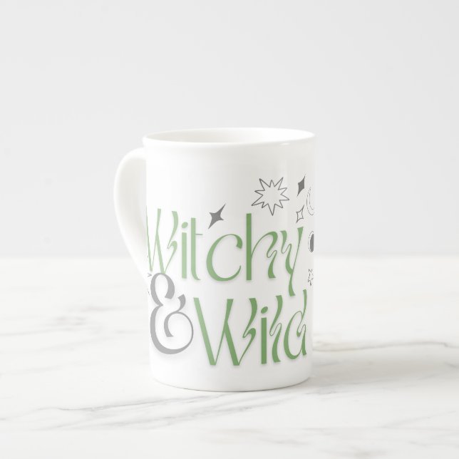Caneca De Porcelana Testemunha E Selvagem (Frente Esquerda)