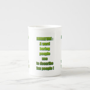 Caneca De Porcelana Texto engraçado imaturo