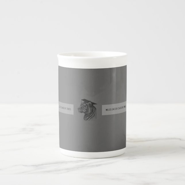Caneca De Porcelana Texto Personalizado do formando (Frente)