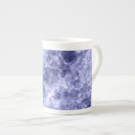 Caneca De Porcelana Textura Azul Escuro Crumplada