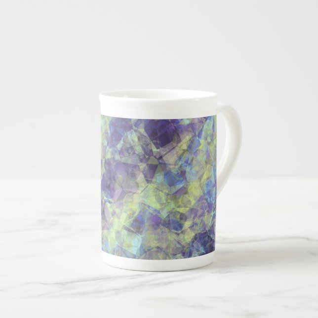 Caneca De Porcelana Textura de Lavanda amassada (Frente Esquerda)