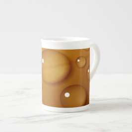 Caneca De Porcelana Textura de queda de água laranja