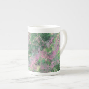 Caneca De Porcelana Textura verde Primavera amassada