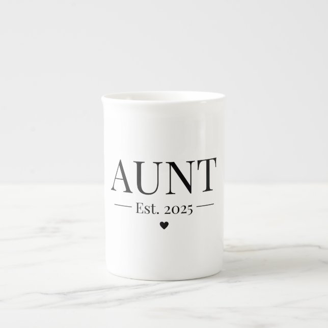 Caneca De Porcelana Tia Estabelecida 2025 (Frente)