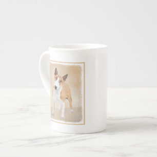 Caneca De Porcelana Touro Miniatura - Pintura Terrier - Bonito Origina