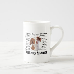Caneca De Porcelana Traços Brittany Spaniel