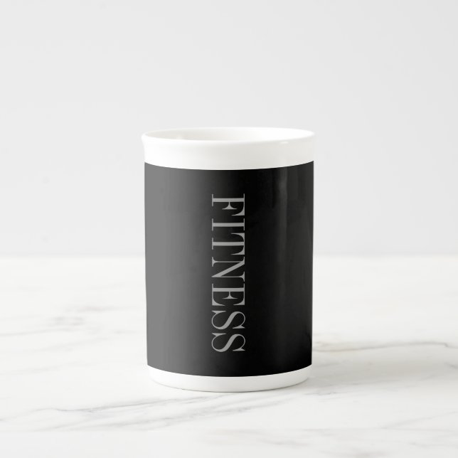 Caneca De Porcelana Trendy Cinza Black Malhação Sport (Frente)