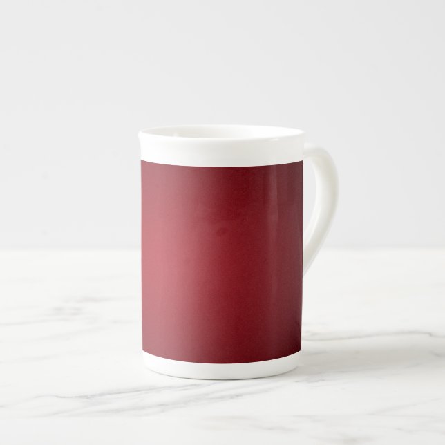 Caneca De Porcelana Trendy Red-Black Grainy Vignette (Frente Esquerda)