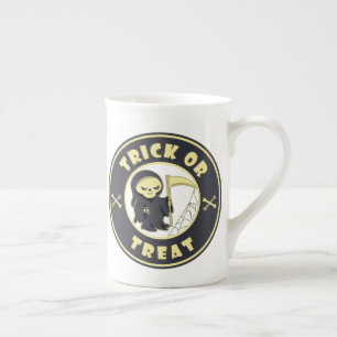 Caneca De Porcelana Trick ou trata o personagem de "Cristo de Cristo" 