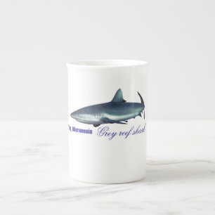 Caneca De Porcelana Tubarão-de-carne-Cinza legal