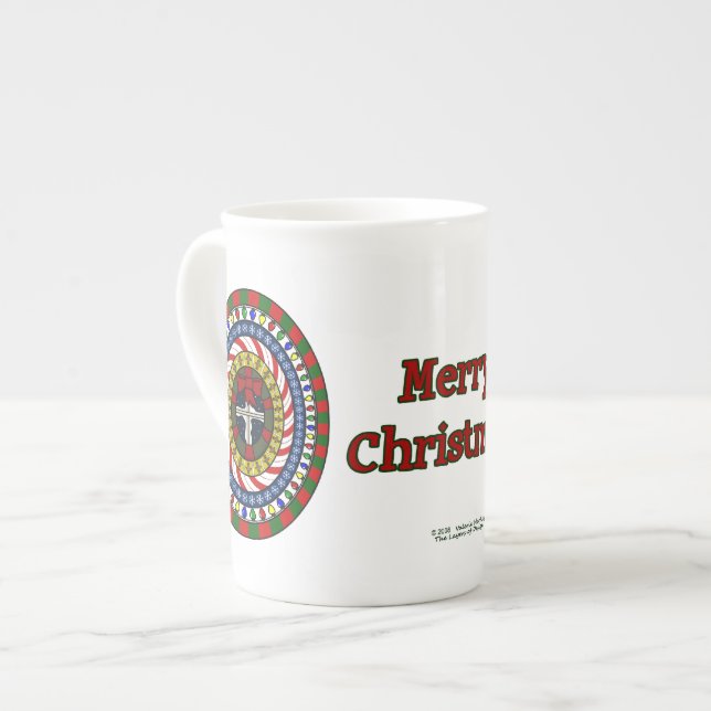Caneca De Porcelana Tumba especial de Natal (Frente Esquerda)
