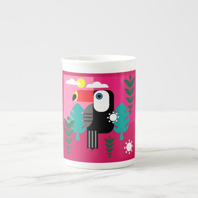 Caneca De Porcelana Turiano Tropical RainForest (Frente)