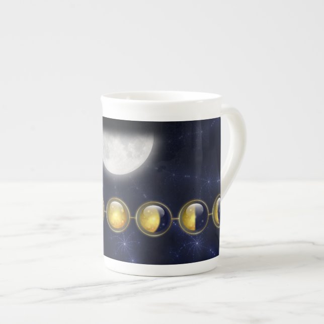 Caneca De Porcelana Um mês na vida da Lua Specialty Mug (Frente Esquerda)