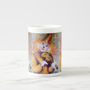 Caneca De Porcelana Um palhaço doce tocando violino
