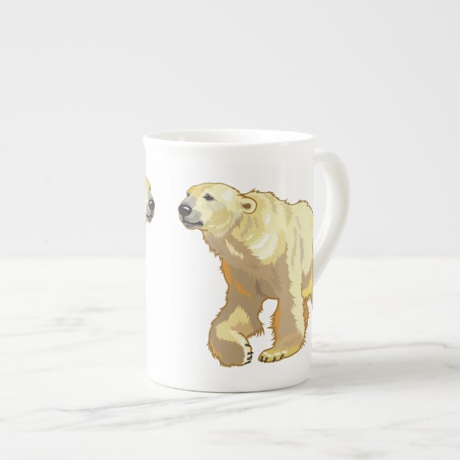 Caneca De Porcelana urso polar (Frente Esquerda)