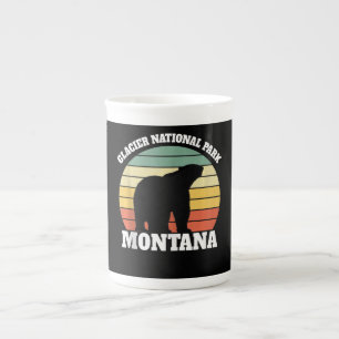 Caneca De Porcelana Urso Polar do Parque Nacional Glaciar