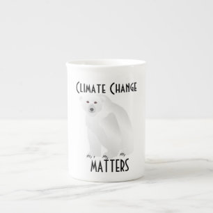 Caneca De Porcelana Urso Polar Mudanças Climáticas Importam